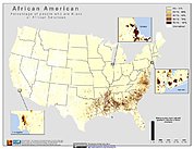 Map: % African American Population (2010): U.S.A.