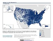 Map: SF1 2010, White Alone (%): USA