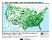 Map: U.S. SVI (2018): Socioeconomic Status Score
