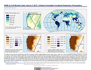 Map: WSIM-GLDAS Version 1 (2013): California, Precipitation
