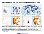 Map: WSIM-GLDAS Version 1 (2013): California, Soil Moisture