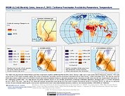 Map: WSIM-GLDAS Version 1 (2013): California, Temperature