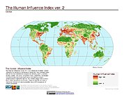 Map: Human Influence Index, v2