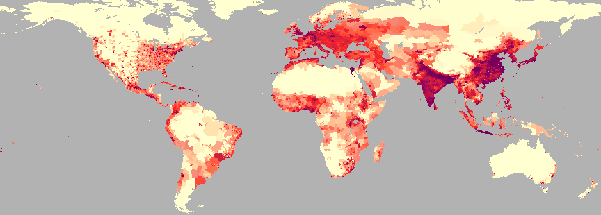 Gridded Population of the World (GPW) Version 1