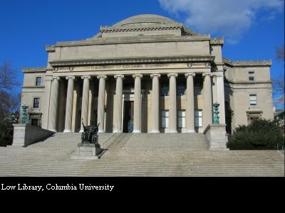 Photo of Low Library, Columbia University, by Dan Downs, 2/24/2006